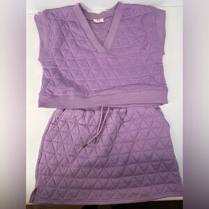 Entro Lavender Quilted Set